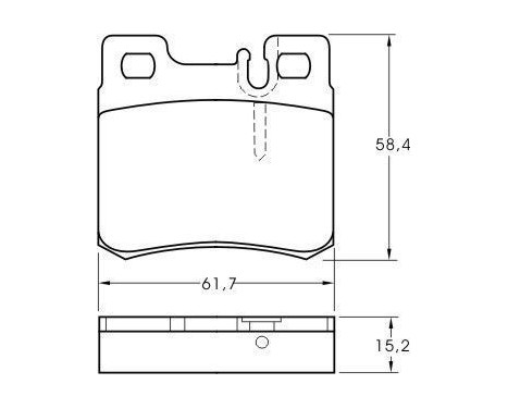 Brake Pad Set, disc brake 36687 ABS, Image 2