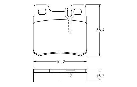 Brake Pad Set, disc brake 36687 ABS, Image 2