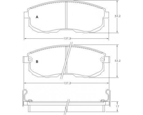 Brake Pad Set, disc brake 36691 ABS, Image 2