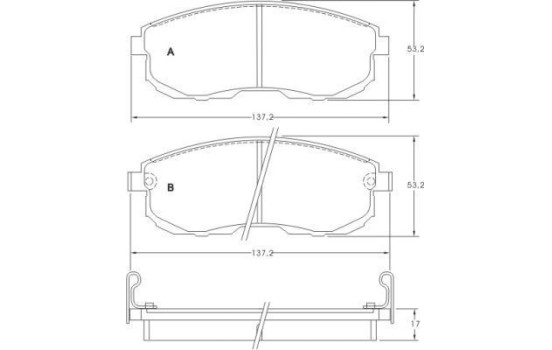 Brake Pad Set, disc brake 36691 ABS, Image 2