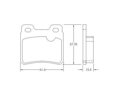 Brake Pad Set, disc brake 36694 ABS, Image 2