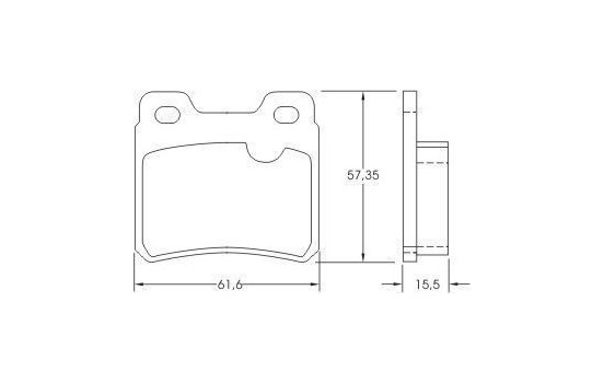 Brake Pad Set, disc brake 36694 ABS, Image 2