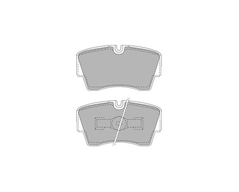 Brake Pad Set, disc brake 36695 ABS, Image 3