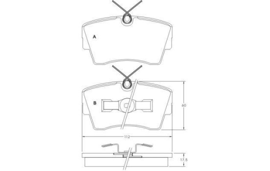 Brake Pad Set, disc brake 36695 ABS, Image 2