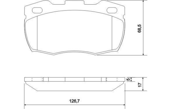 Brake Pad Set, disc brake 36696 ABS, Image 2