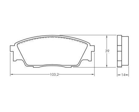 Brake Pad Set, disc brake 36699 ABS, Image 2