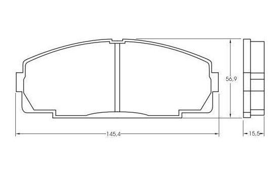Brake Pad Set, disc brake 36702 ABS, Image 2