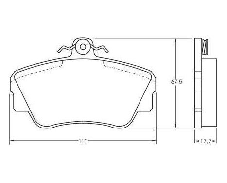 Brake Pad Set, disc brake 36703 ABS, Image 3