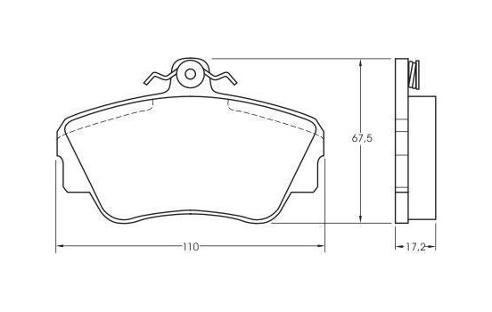 Brake Pad Set, disc brake 36703 ABS, Image 3