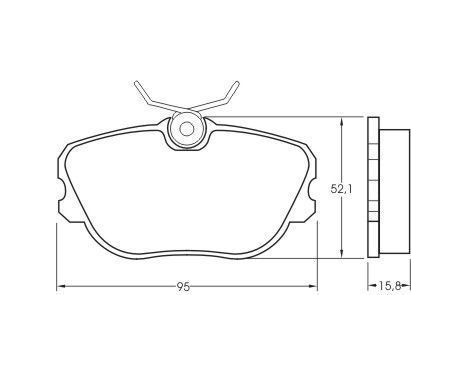 Brake Pad Set, disc brake 36705 ABS, Image 3