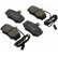 Brake Pad Set, disc brake 36706 ABS