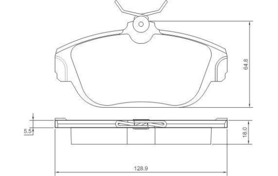 Brake Pad Set, disc brake 36710 ABS, Image 2