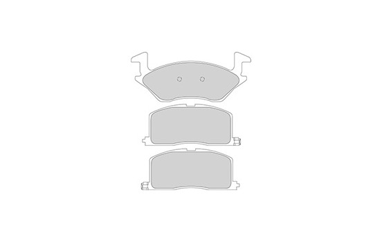Brake Pad Set, disc brake 36711 ABS