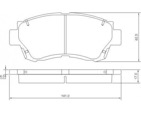 Brake Pad Set, disc brake 36713 ABS, Image 2