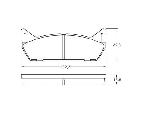 Brake Pad Set, disc brake 36723 ABS, Image 2