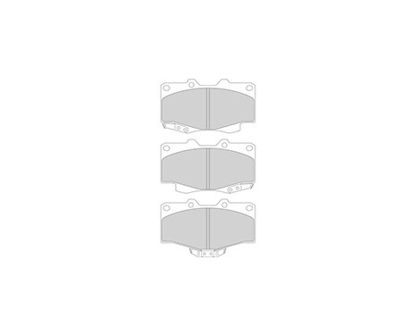 Brake Pad Set, disc brake 36724 ABS, Image 3