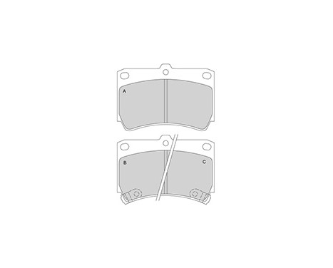 Brake Pad Set, disc brake 36726 ABS, Image 3