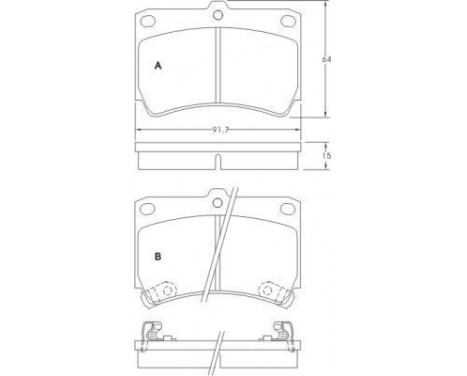 Brake Pad Set, disc brake 36726 ABS, Image 2