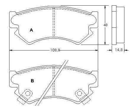 Brake Pad Set, disc brake 36732 ABS, Image 2