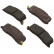 Brake Pad Set, disc brake 36734 ABS