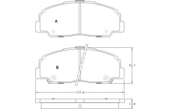 Brake Pad Set, disc brake 36736 ABS, Image 3