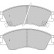 Brake Pad Set, disc brake 36738 ABS