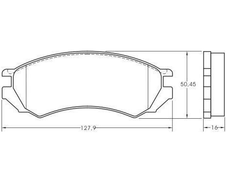 Brake Pad Set, disc brake 36739 ABS, Image 3