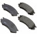 Brake Pad Set, disc brake 36739 ABS