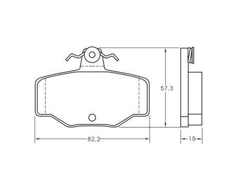 Brake Pad Set, disc brake 36741 ABS, Image 3