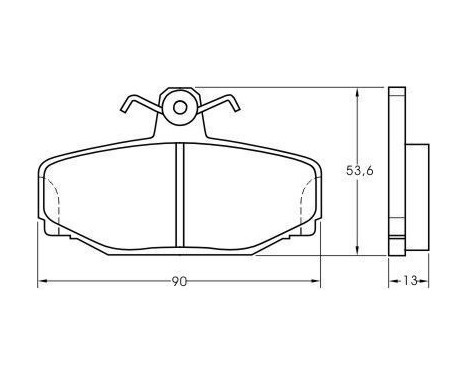 Brake Pad Set, disc brake 36744 ABS, Image 3