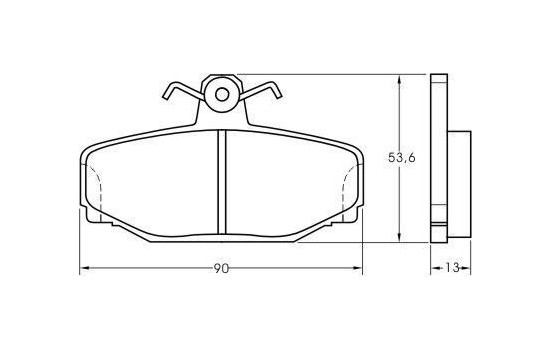 Brake Pad Set, disc brake 36744 ABS, Image 3