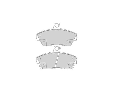 Brake Pad Set, disc brake 36747 ABS, Image 2