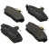 Brake Pad Set, disc brake 36747 ABS