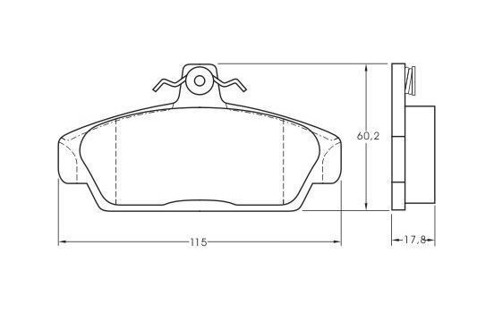 Brake Pad Set, disc brake 36748 ABS, Image 3