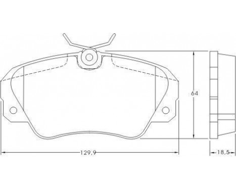 Brake Pad Set, disc brake 36749 ABS, Image 2