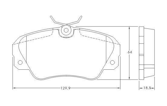 Brake Pad Set, disc brake 36749 ABS, Image 2