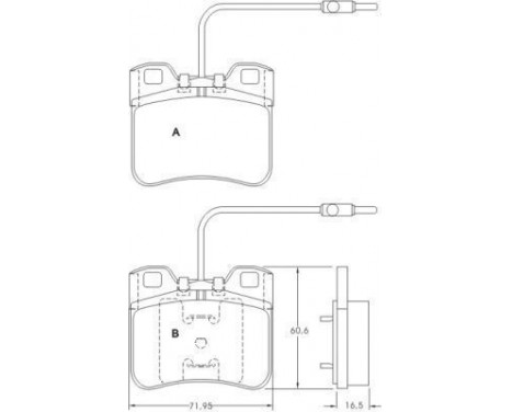 Brake Pad Set, disc brake 36751 ABS, Image 2