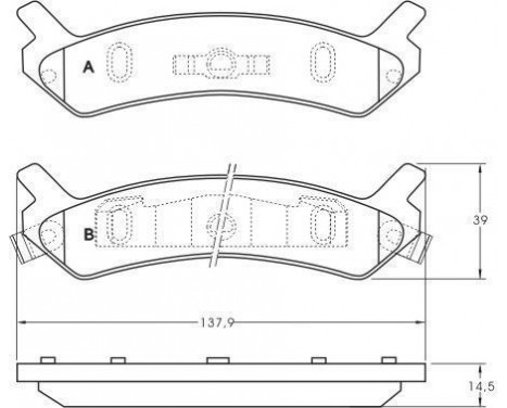 Brake Pad Set, disc brake 36754 ABS, Image 2