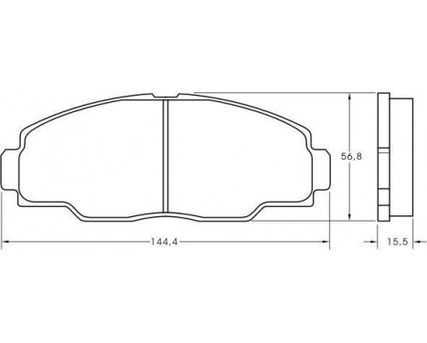 Brake Pad Set, disc brake 36760 ABS, Image 2