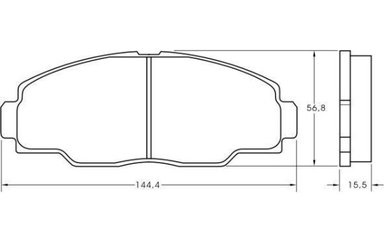 Brake Pad Set, disc brake 36760 ABS, Image 2