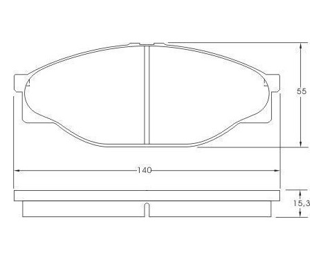 Brake Pad Set, disc brake 36761 ABS, Image 2