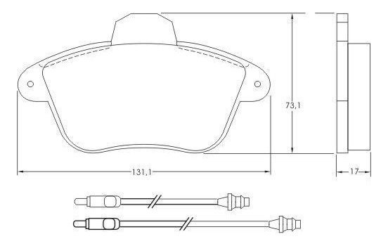 Brake Pad Set, disc brake 36765 ABS, Image 2