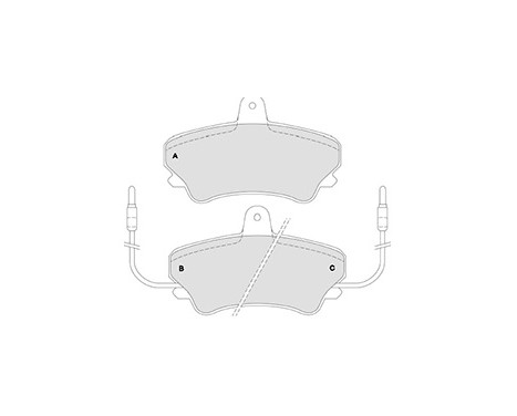 Brake Pad Set, disc brake 36768 ABS, Image 2