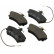 Brake Pad Set, disc brake 36768 ABS