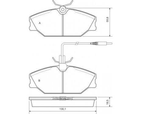 Brake Pad Set, disc brake 36769 ABS, Image 3