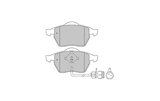 Brake Pad Set, disc brake 36773 ABS, Image 3