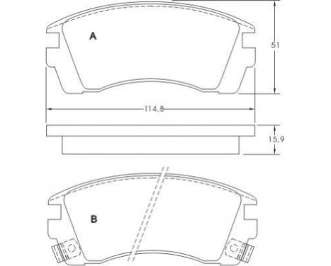 Brake Pad Set, disc brake 36779 ABS, Image 3