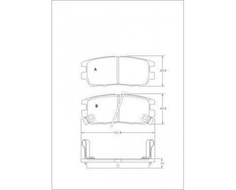 Brake Pad Set, disc brake 36781 ABS, Image 3