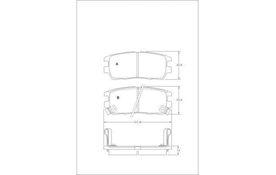 Brake Pad Set, disc brake 36781 ABS, Image 3