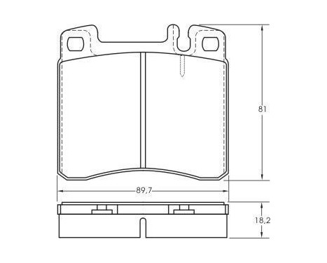 Brake Pad Set, disc brake 36786 ABS, Image 2
